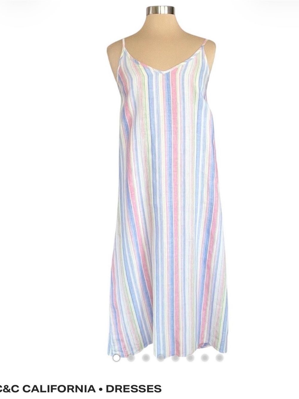 C&C California Linen Maxi Dress -Size S